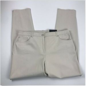 Chicos 3 So Slimming Ivory Pants Elastic Peyton